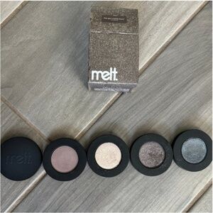 Melt Cosmetics "Gun Metal" eyeshadow stack
